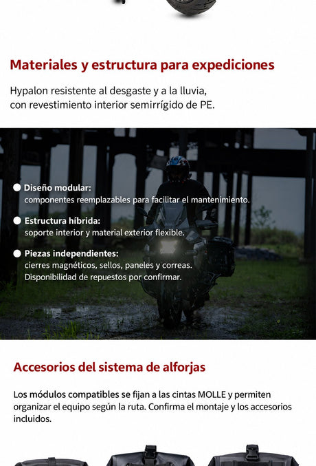 XTXZ | Alforjas X-TRAIL 42 + 42 L para BMW R1300GS Adventure — información del producto en español