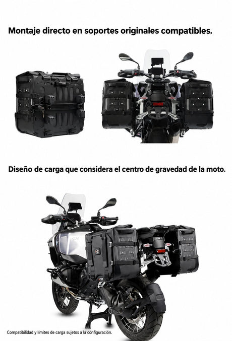 XTXZ | Alforjas X-TRAIL 42 + 42 L para BMW R1300GS Adventure — información del producto en español